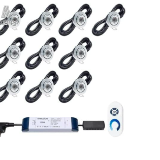 Lampki LED 6 sztuk sterowane pilotem